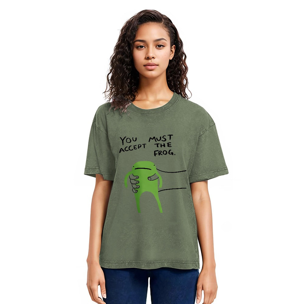 Tokyosol Give You Frog Washed T-Shirt