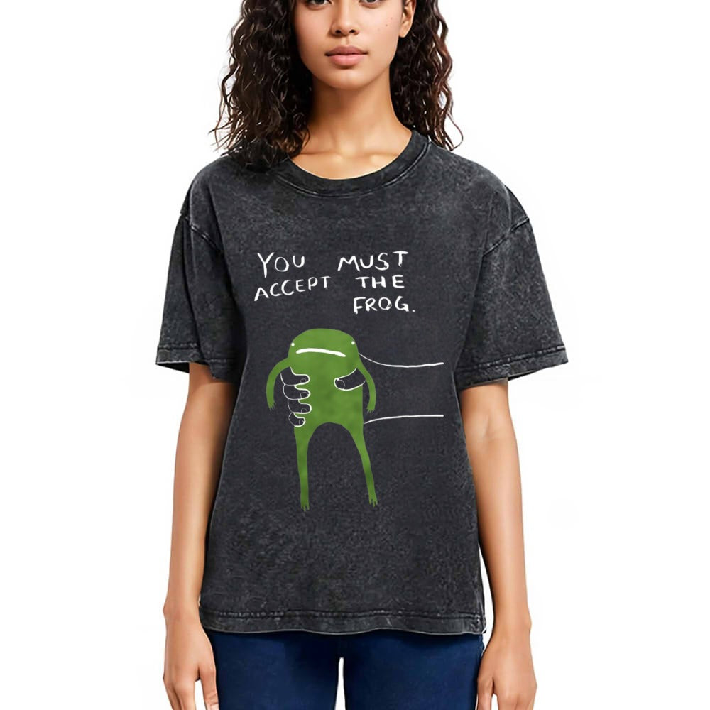Tokyosol Give You Frog Washed T-Shirt