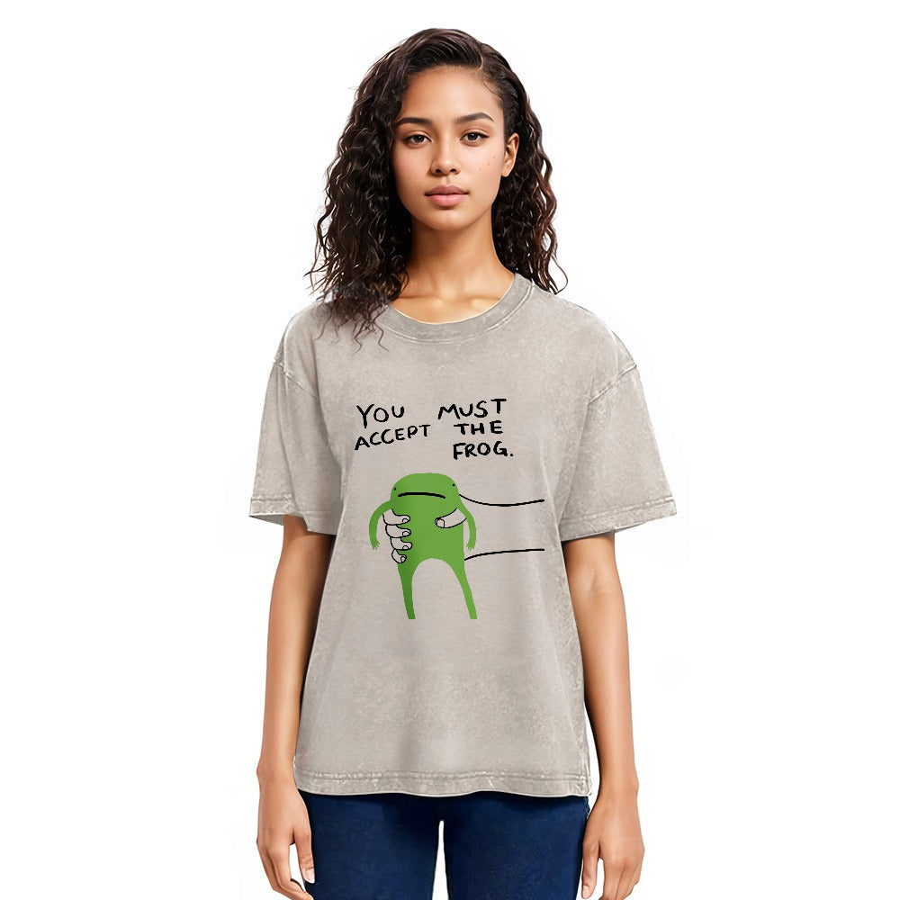 Tokyosol Give You Frog Washed T-Shirt