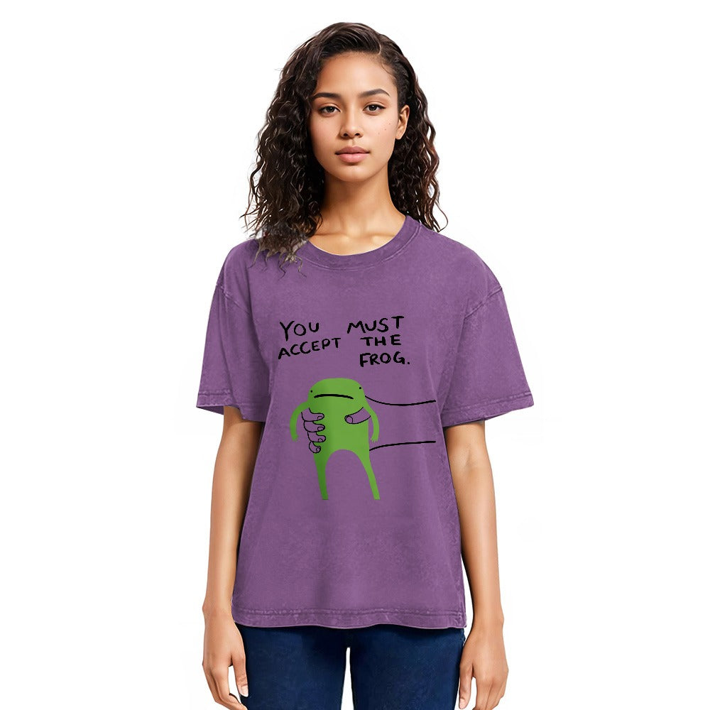 Tokyosol Give You Frog Washed T-Shirt