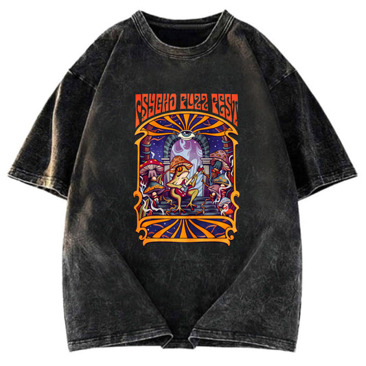 Tokyosol Psychedelic Frog Washed T-Shirt