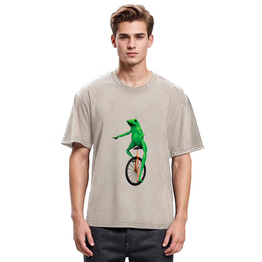 Tokyosol Dat Boi: Fog on Unicycle Washed T-Shirt