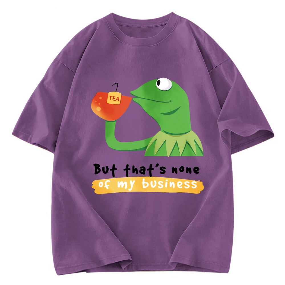 Tokyosol Kermit None of My Business Muppet Washed T-Shirt