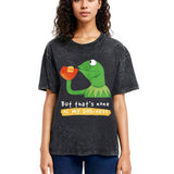 Tokyosol Kermit None of My Business Muppet Washed T-Shirt