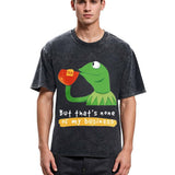 Tokyosol Kermit None of My Business Muppet Washed T-Shirt