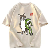 Tokyosol Cat Holding A Frog Classic T-Shirt