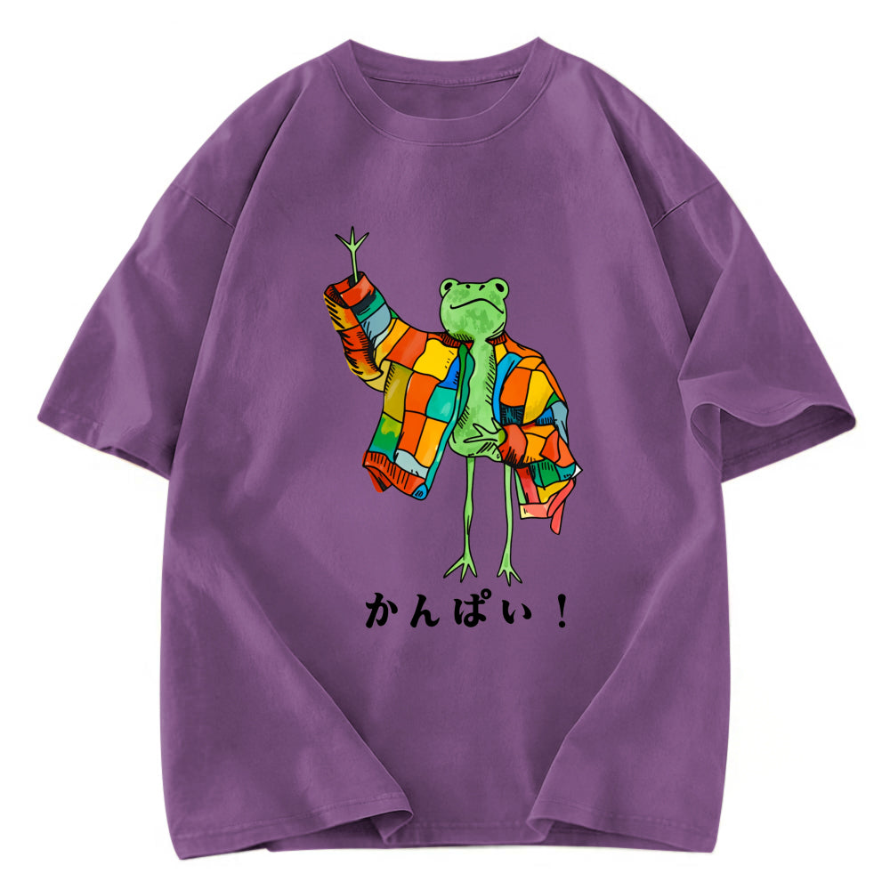 Tokyosol Cheers Frog Washed T-Shirt