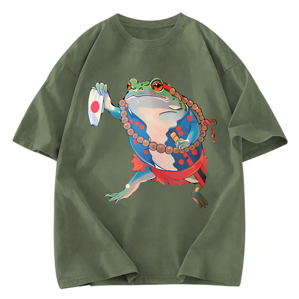 Tokyosol Frog Is Ready For Anything Washed T-Shirt