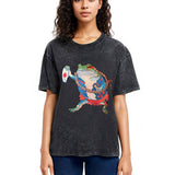 Tokyosol Frog Is Ready For Anything Washed T-Shirt