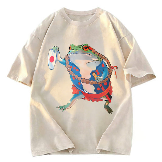 Tokyosol Frog Is Ready For Anything Washed T-Shirt