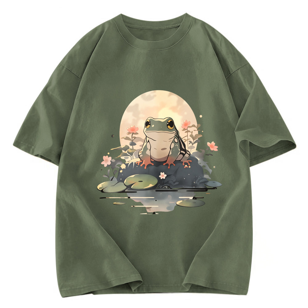 Tokyosol Japanese Frog Vintage Washed T-Shirt