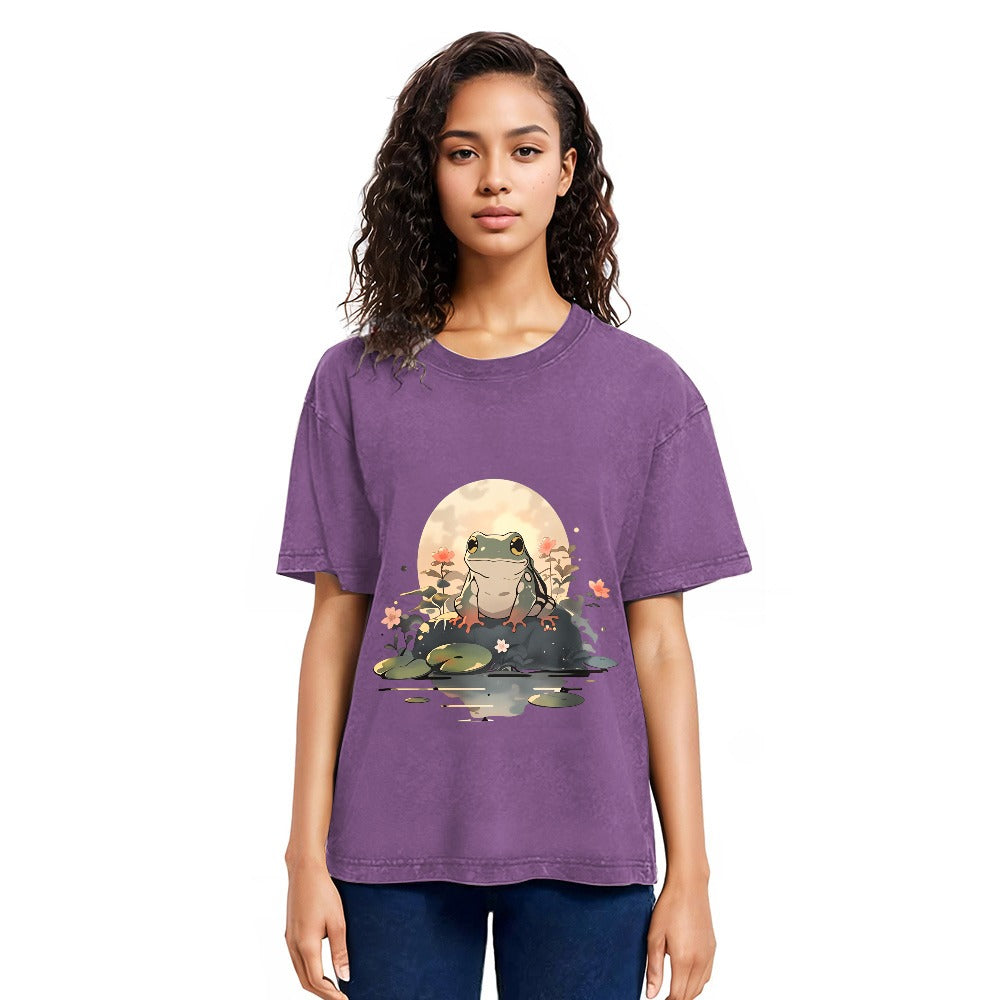 Tokyosol Japanese Frog Vintage Washed T-Shirt