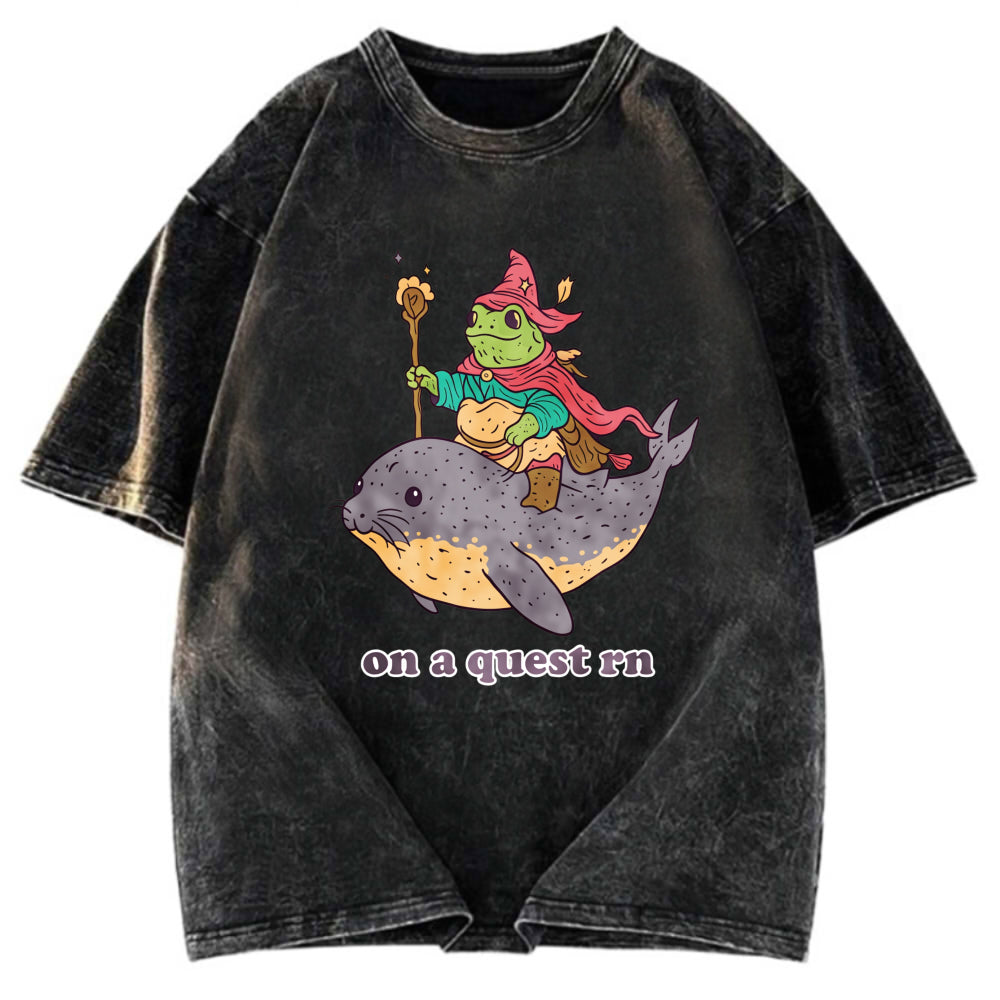 Tokyosol On a Quest Right Now Washed T-Shirt