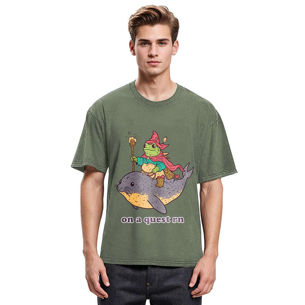 Tokyosol On a Quest Right Now Washed T-Shirt