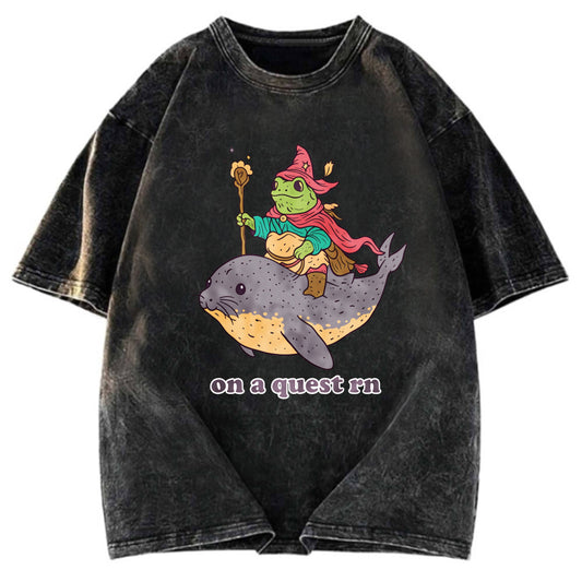 Tokyosol On a Quest Right Now Washed T-Shirt