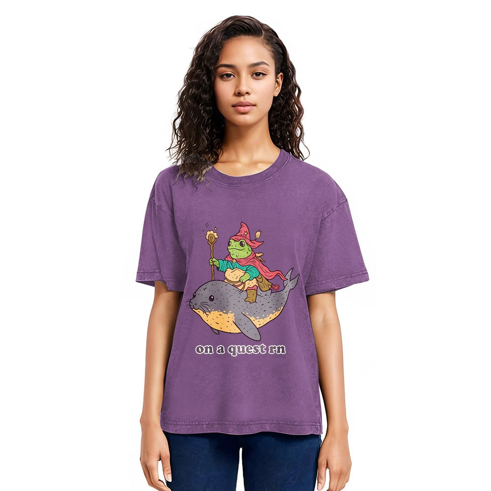 Tokyosol On a Quest Right Now Washed T-Shirt
