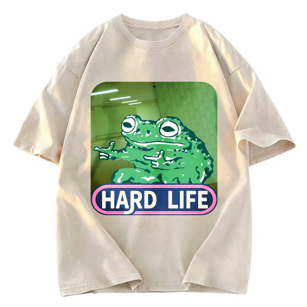 Tokyosol The Backrooms Hard Life Frog Washed T-Shirt