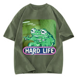 Tokyosol The Backrooms Hard Life Frog Washed T-Shirt