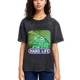 Tokyosol The Backrooms Hard Life Frog Washed T-Shirt