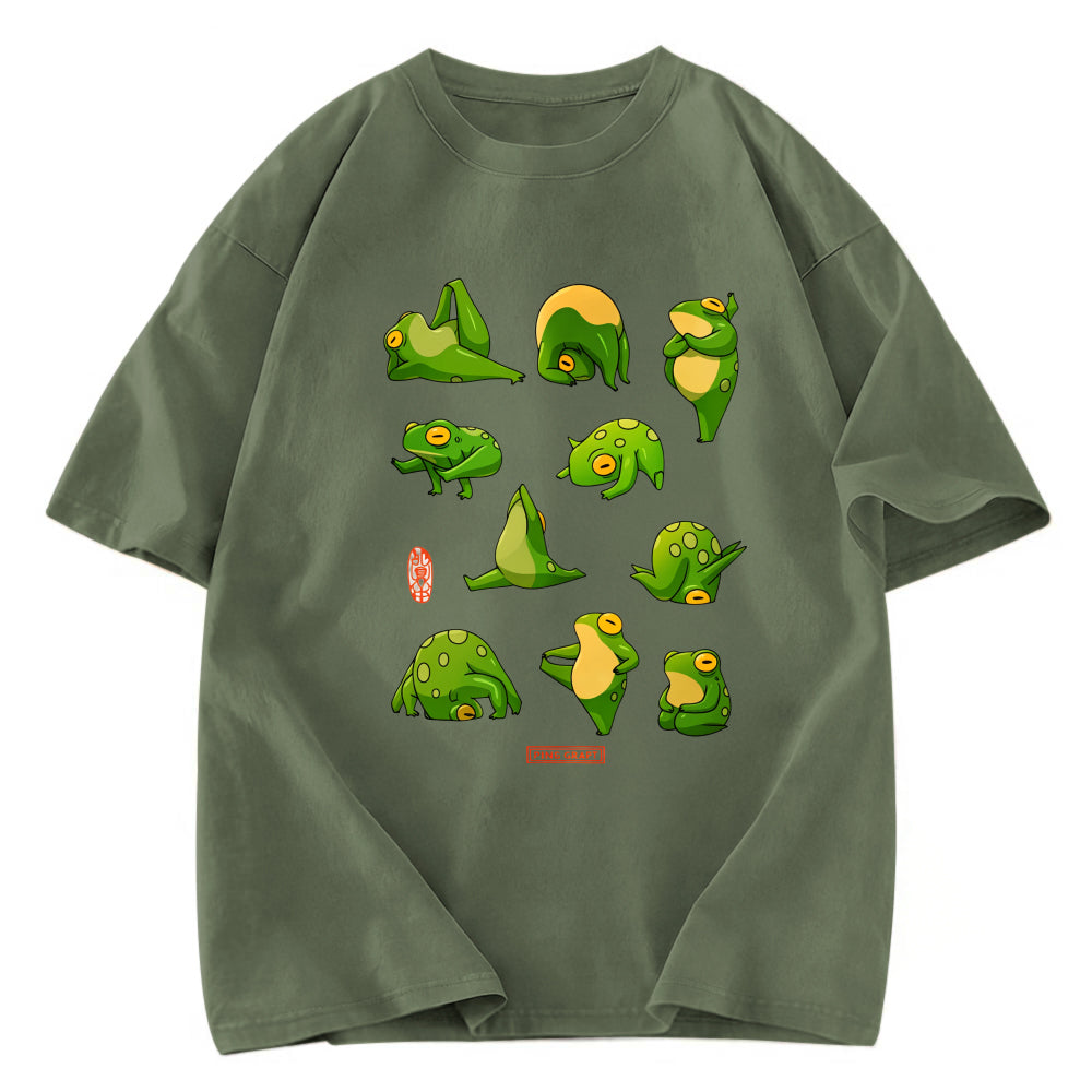 Tokyosol DingHuArt Frog Washed T-Shirt