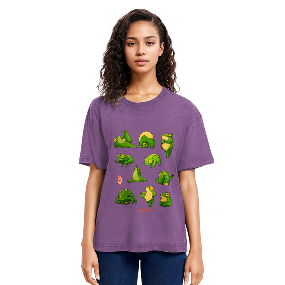 Tokyosol DingHuArt Frog Washed T-Shirt