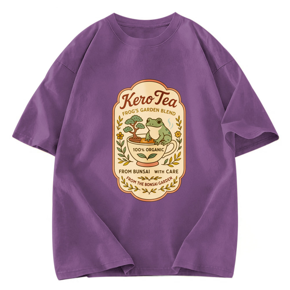 Tokyosol Kero Tea Poster Retro Frog Washed T-Shirt