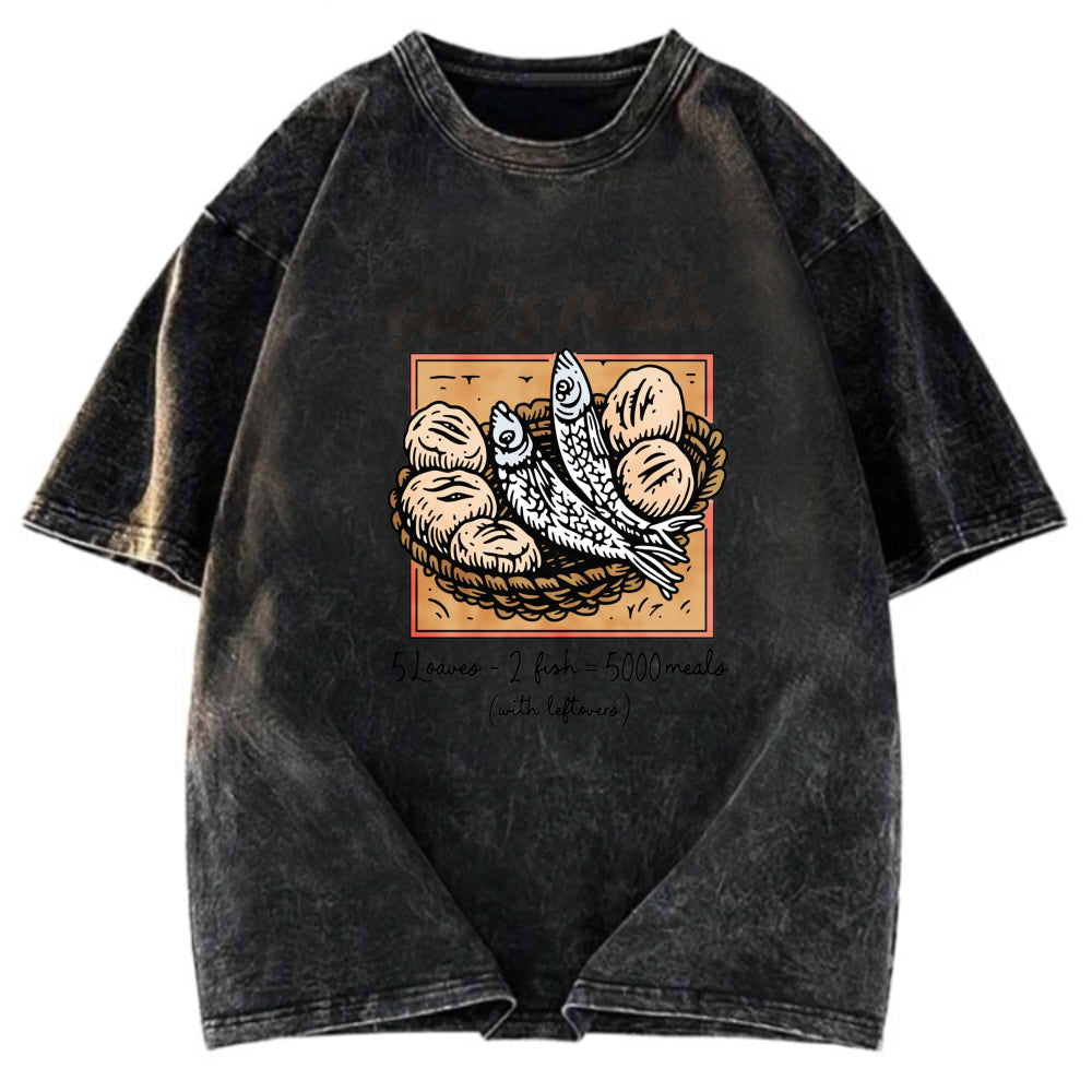 Tokyosol Five Loaves And Two Fishes Washed T-Shirt