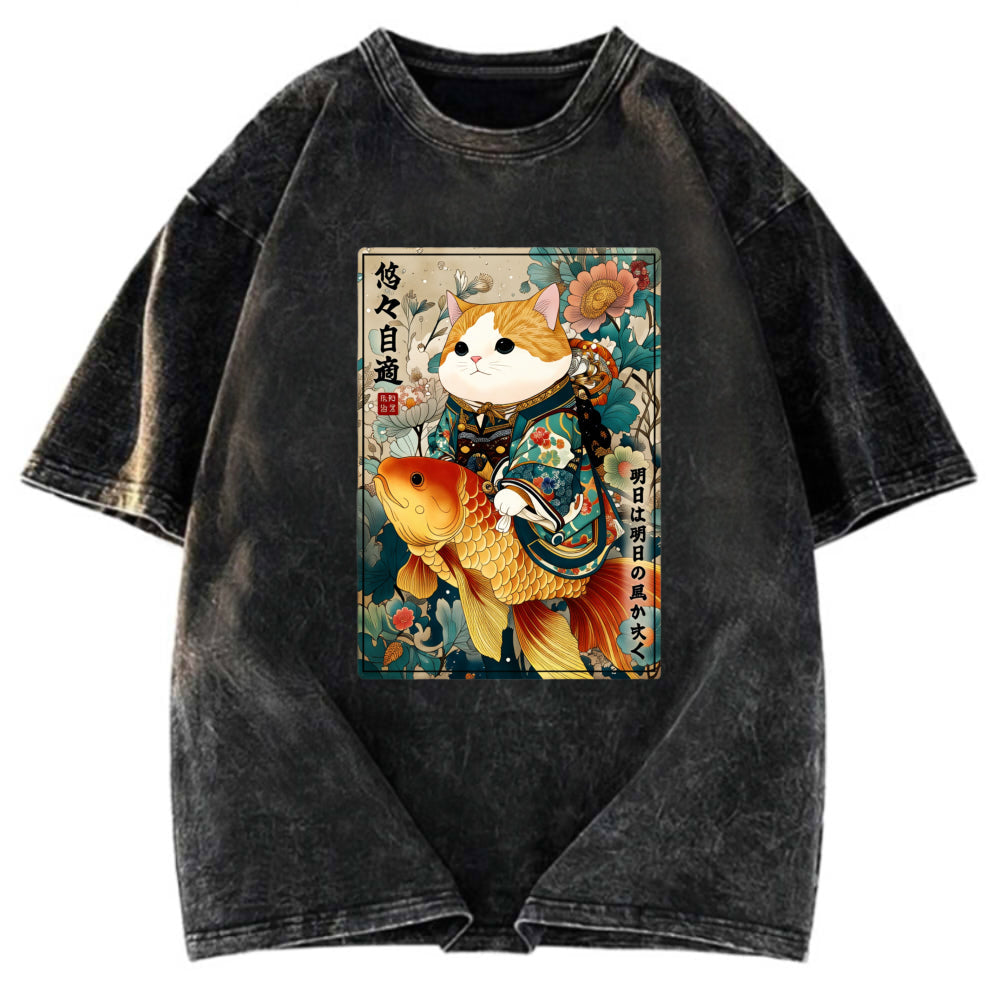 Tokyosol Go with the Flow Washed T-Shirt