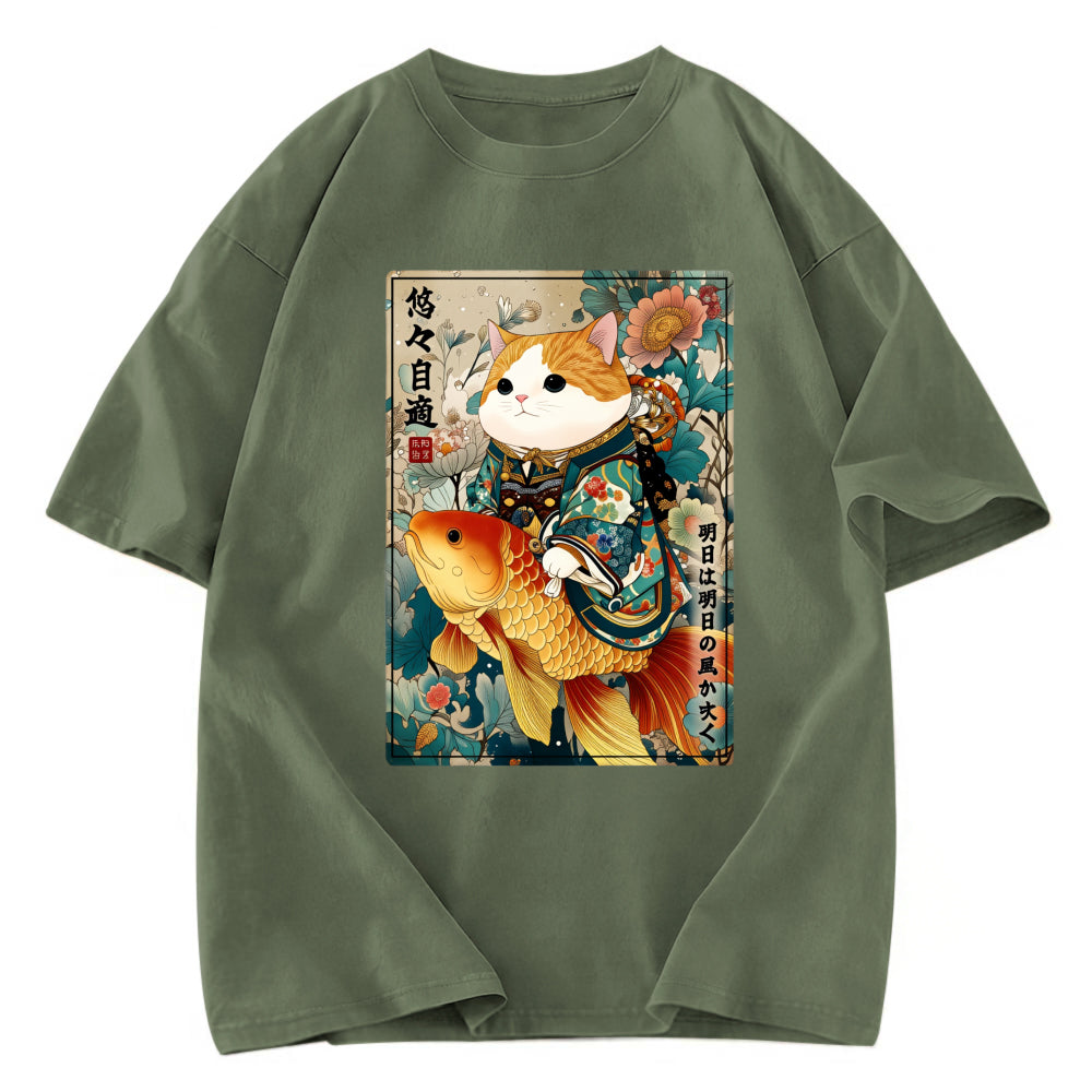 Tokyosol Go with the Flow Washed T-Shirt