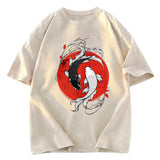 Tokyosol Japanese Yin Yang Koi Washed T-Shirt