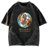Tokyosol Two Koi Carps Washed T-Shirt