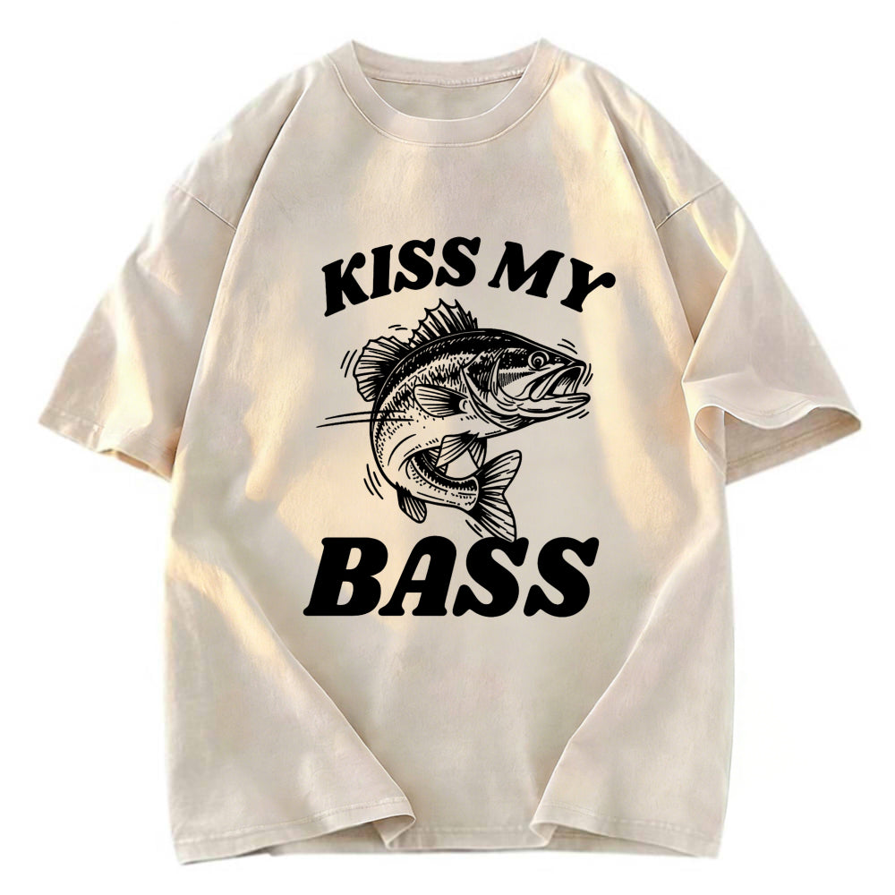 Tokyosol Bass Pun Funny Washed T-Shirt