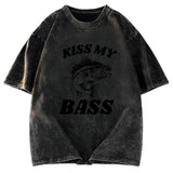 Tokyosol Bass Pun Funny Washed T-Shirt
