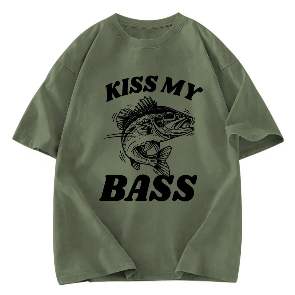 Tokyosol Bass Pun Funny Washed T-Shirt