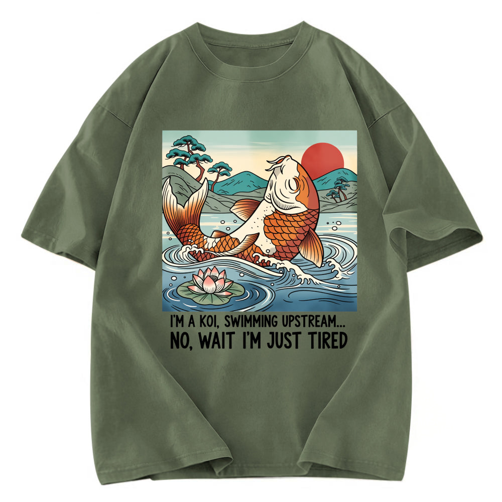 Tokyosol Funny Koi Washed T-Shirt