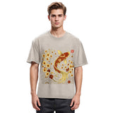 Tokyosol Vintage Sakura And Koi Raglan Long Sleeve T-shirt