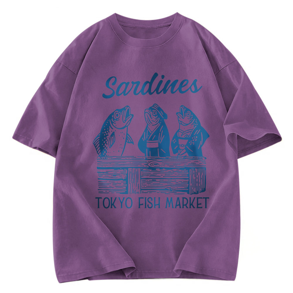 Tokyosol Sardine Merchant Washed T-Shirt