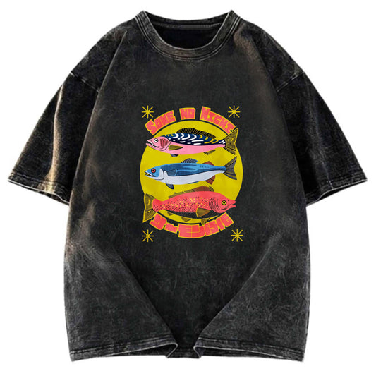Tokyosol Vintage Japanese Sardines Washed T-Shirt