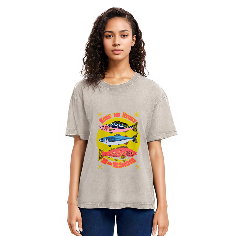 Tokyosol Vintage Japanese Sardines Washed T-Shirt