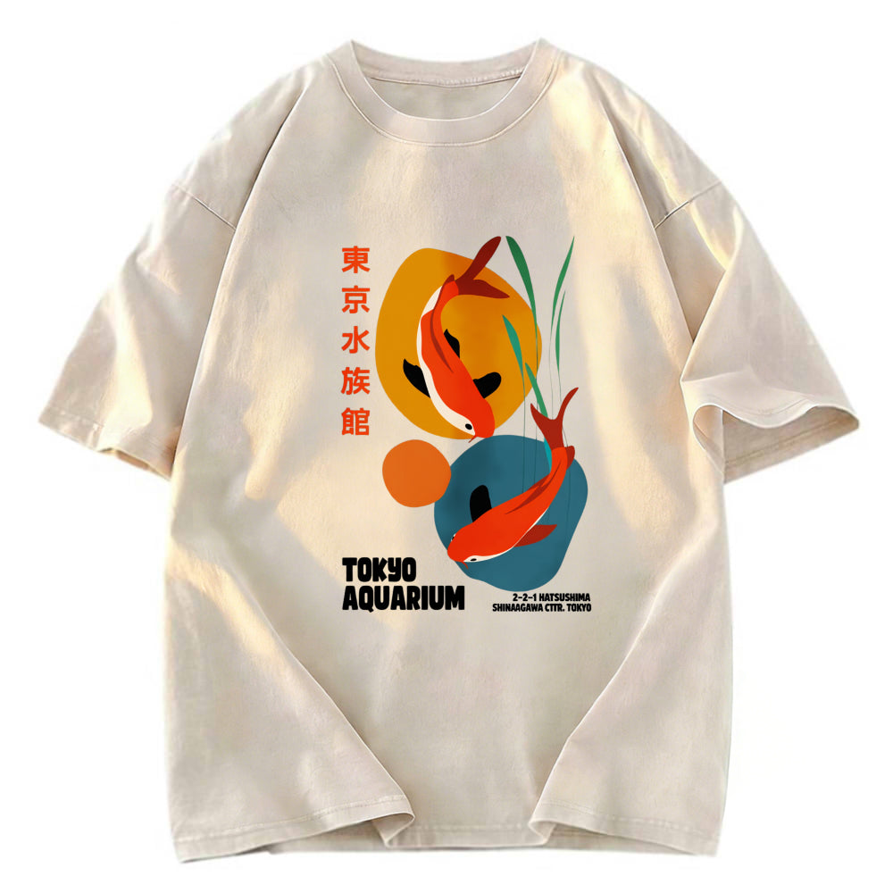 Tokyosol Tokyo Koi Dreams Washed T-Shirt