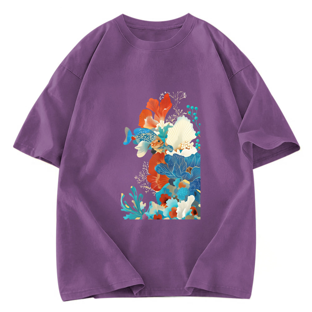 Tokyosol Underwater Corals Washed T-Shirt