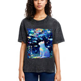 Tokyosol Cat&Fish: I Want to Hear Your Voice Washed T-Shirt