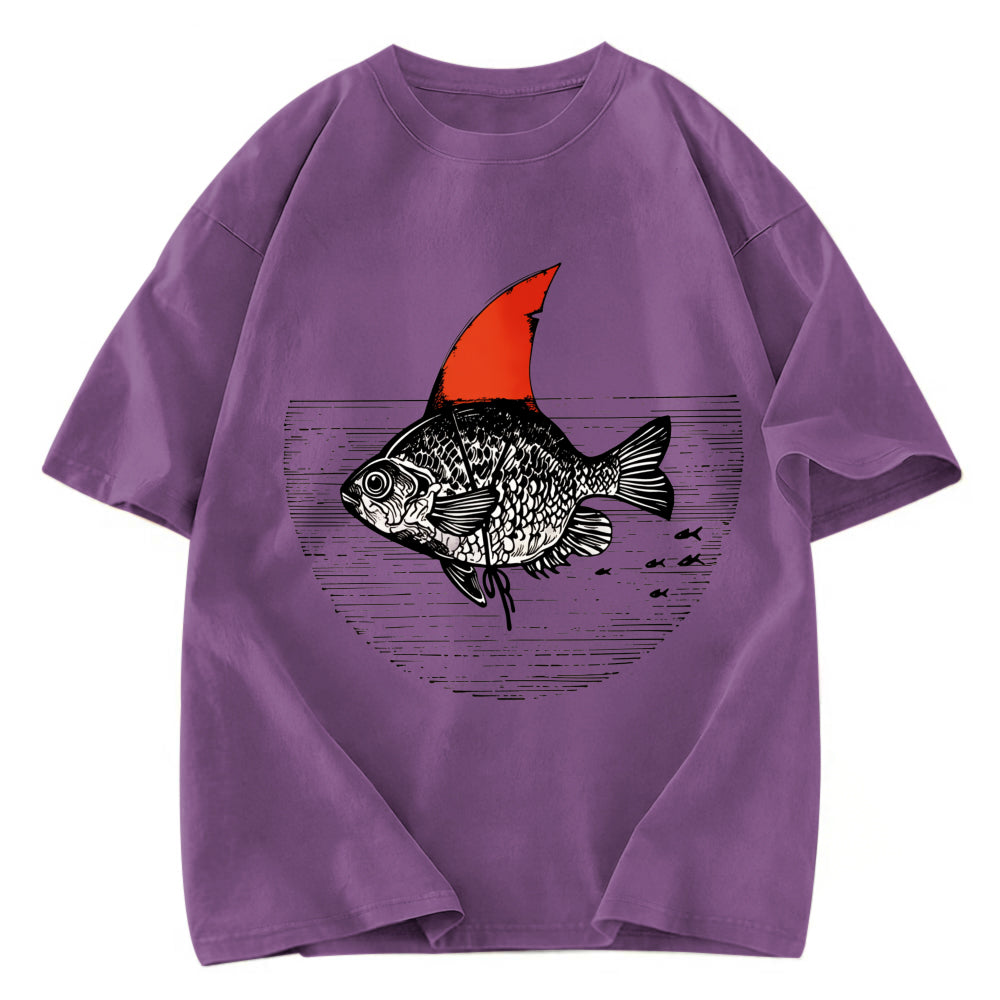 Tokyosol Shark In The Fish Tank Washed T-Shirt