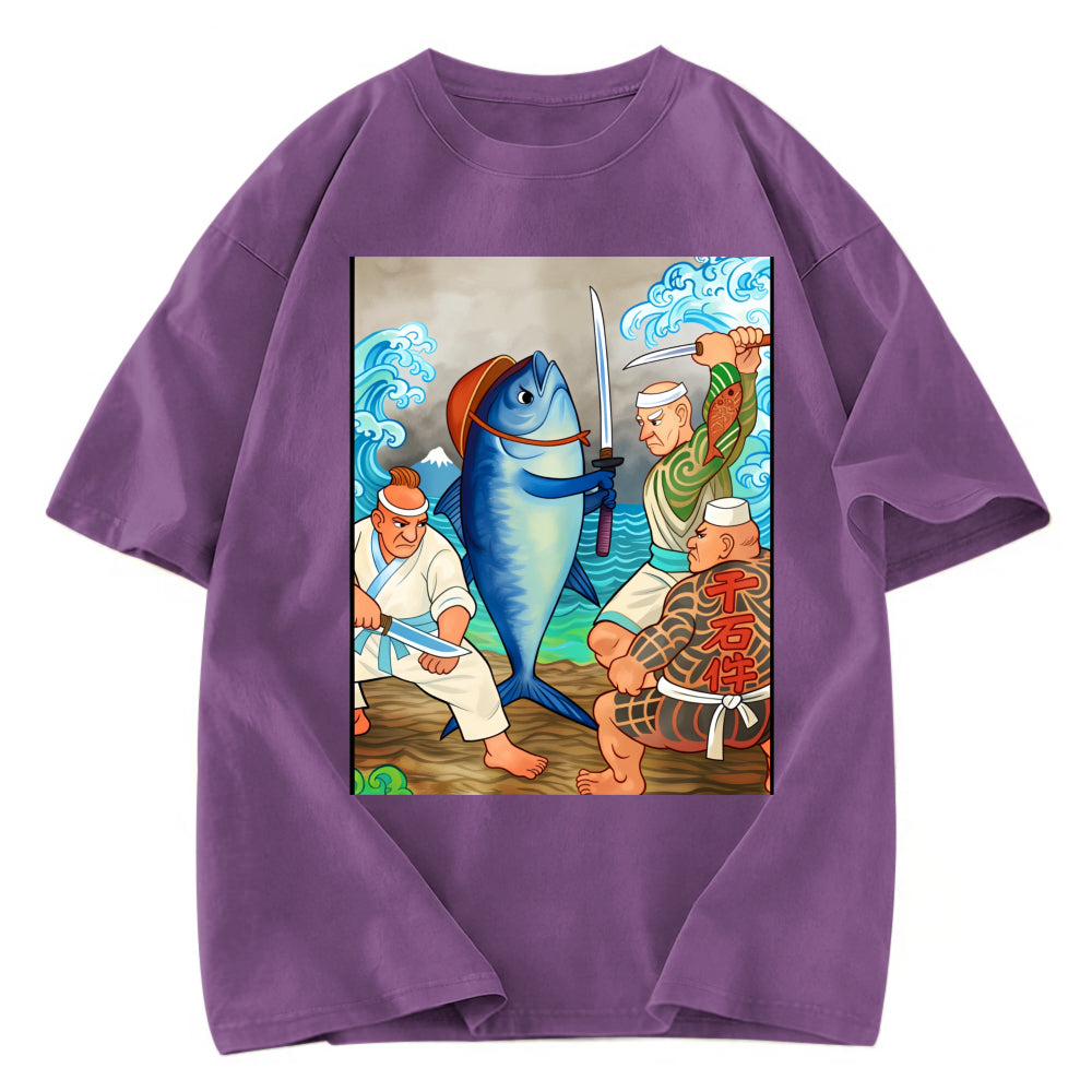 Tokyosol Tuna VS Human Washed T-Shirt