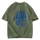 Tokyosol Woodcut Sardines Washed T-Shirt