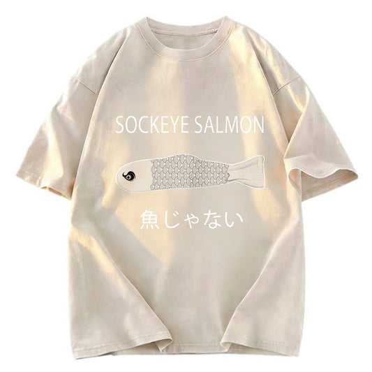 Tokyosol Sockeye Salmon Washed T-Shirt