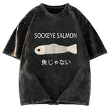 Tokyosol Sockeye Salmon Washed T-Shirt