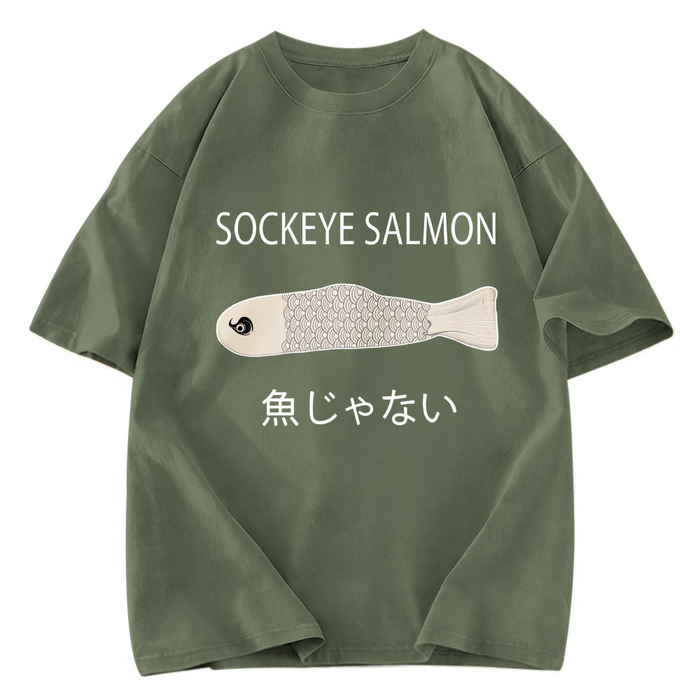 Tokyosol Sockeye Salmon Washed T-Shirt