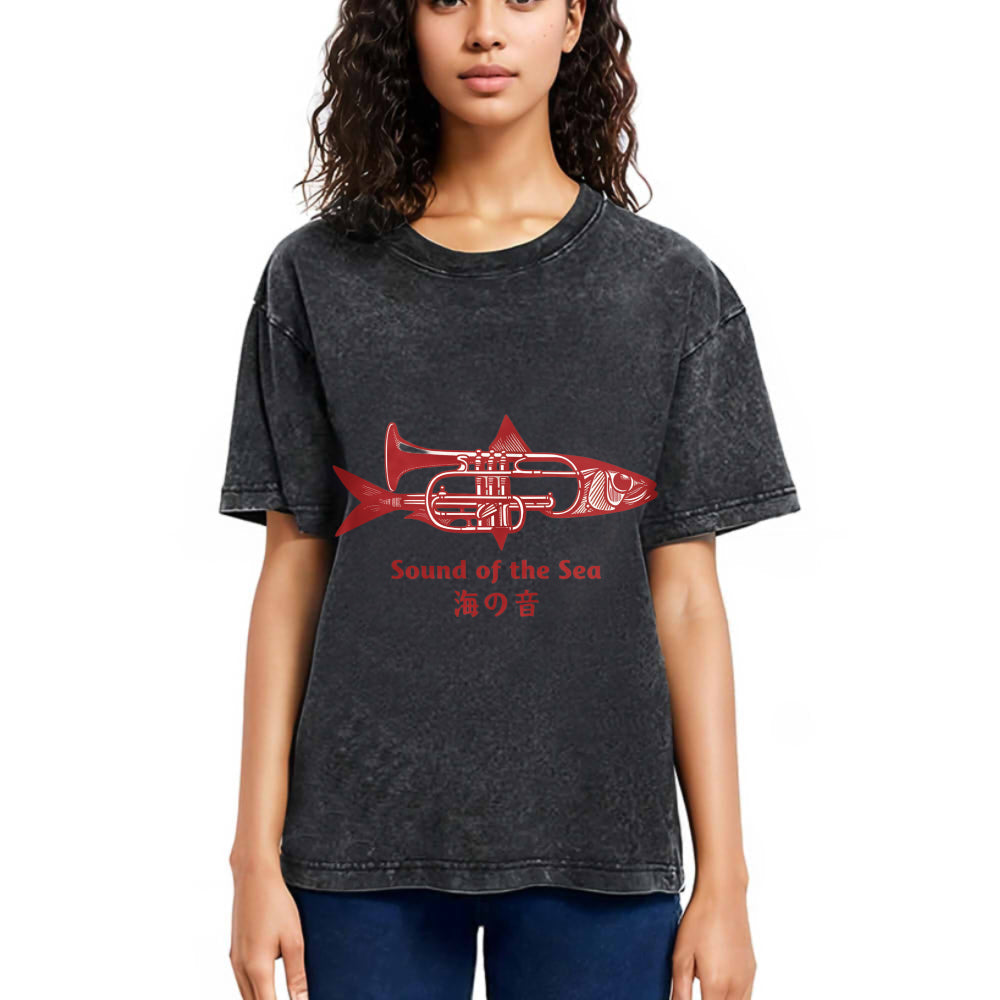 Tokyosol Sound Of The Sea Washed T-Shirt
