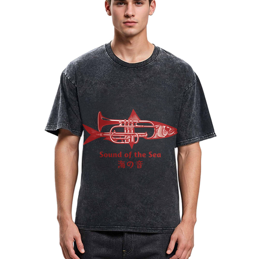 Tokyosol Sound Of The Sea Washed T-Shirt